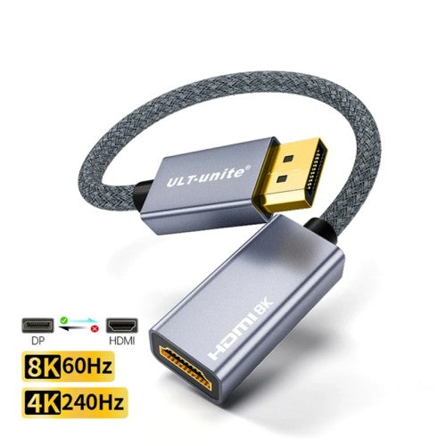 Adaptateur HDMI vers DisplayPort 8K