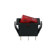 Interrupteur à bascule rouge – 125 V / 15 A