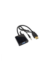 Adaptateur HDMI à VGA avec câble audio 3,5 mm