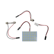 Module DEL – 48 DELs – 3528 SMD – T10/BA9S/211 – 12 V CC