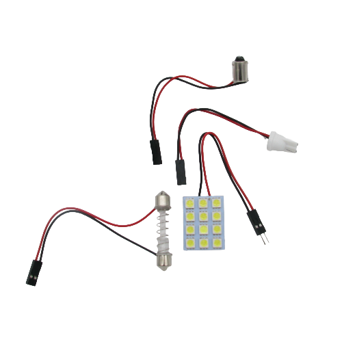 Module DEL – 12 DELs – 5050 SMD – T10/BA9S/211 – 12 V CC