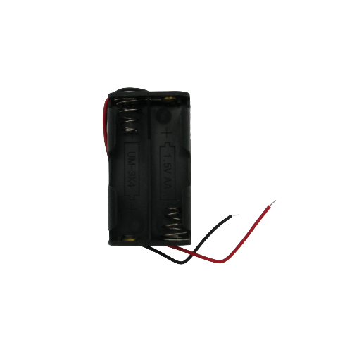 Support latéral de piles 4 × AA avec fils dénudés