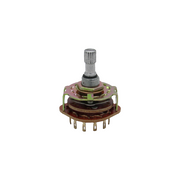 Interrupteur rotatif en métal – 6 positions – 2 pôles