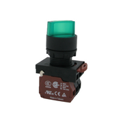 Interrupteur rotatif lumineux – 2 positions 45° – N.O / N.F – 600 V 5 A / 300 V 10 A