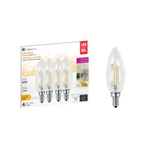 Ampoule DEL graduelle – Type C – 3.5W – E12 – 3000K – Paquet de 4