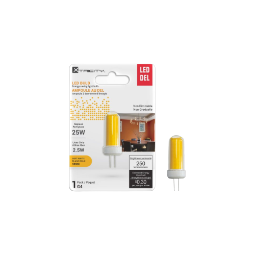 Ampoule DEL G4 – 12V – 2.5W – 3000K