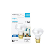 Ampoule d’appoint incandescente – R14 – 25W – E17 – 120V – Claire