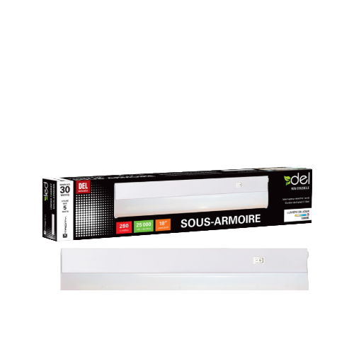 Luminaire DEL sous table – 5W – 120V – 5000K