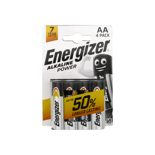 Piles AA Energizer Alcaline – 1,5 V – Paquet de 4