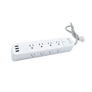 Multiprise avec protection surtension – 12 prises et 3 ports USB
