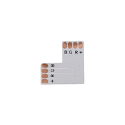 Connecteur en coin de type “L” – Bande DEL RVB – 10 mm