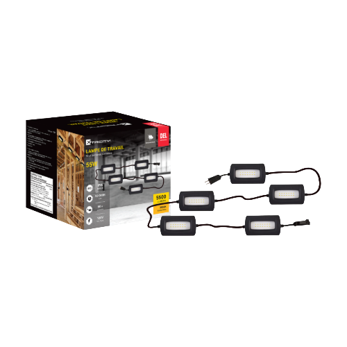 Guirlande lumineuse DEL – 50' – 55W – 3000K – Extérieur