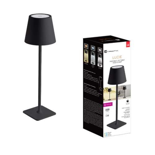 Lampe rechargeable noire – LED 2.5W