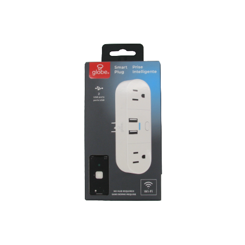 Prise murale intelligente – 2 prises CA + 2 ports USB-A