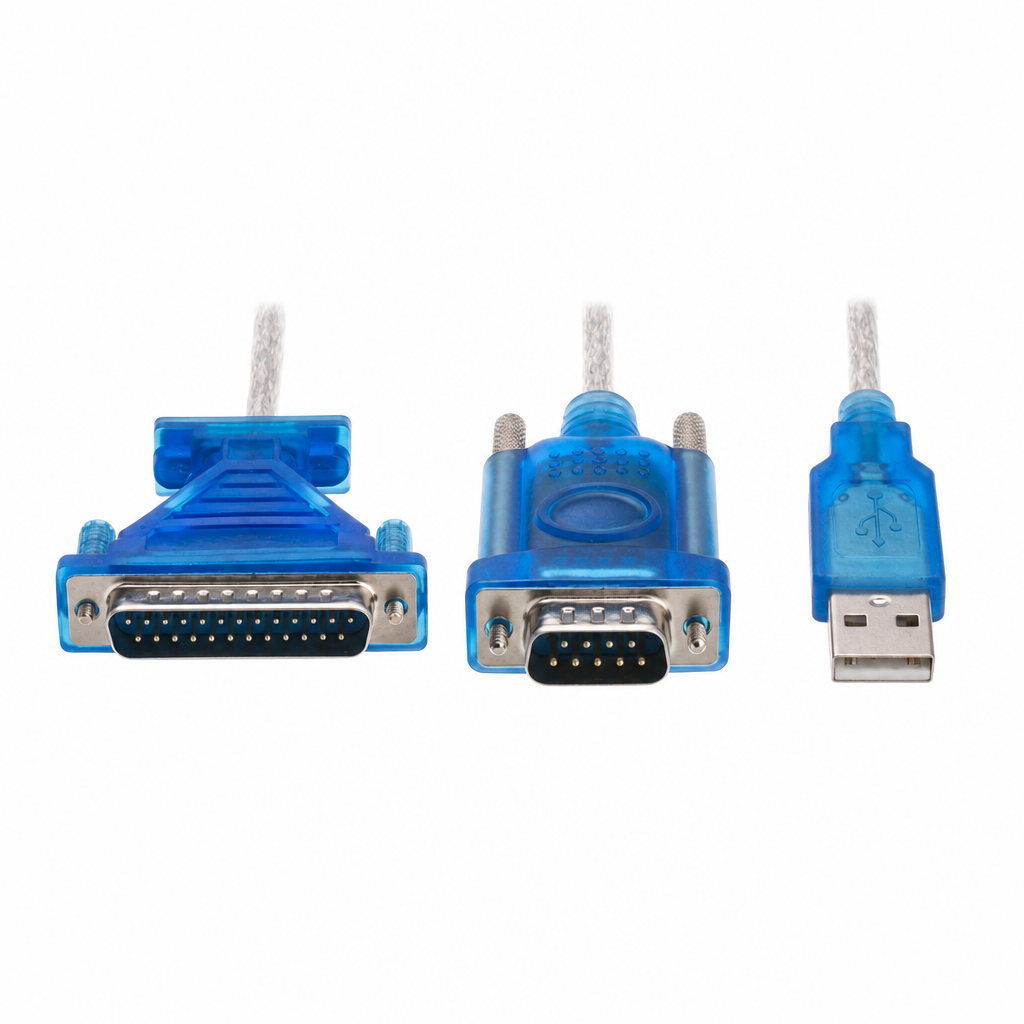 Câble USB vers DB9 + DB25