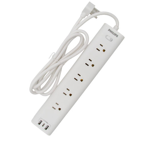 Barre d’alimentation 5 prises + 3 USB