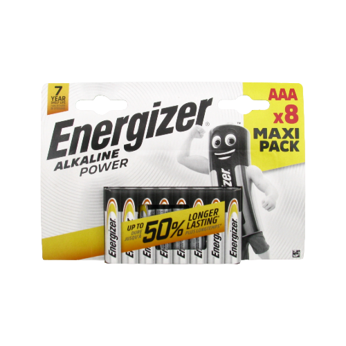 Piles AAA Energizer Max Alcaline – 1,5 V – Paquet de 8