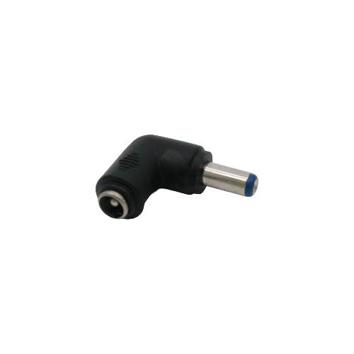 Adaptateur d’alimentation CC 2,1 mm – Mâle vers femelle – Angle droit