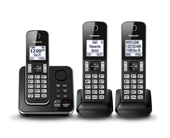 Panasonic KX‑TGD393B – Téléphone sans fil avec répondeur