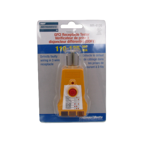 Testeur de prise DDFT – 110 V CA à 125 V CA