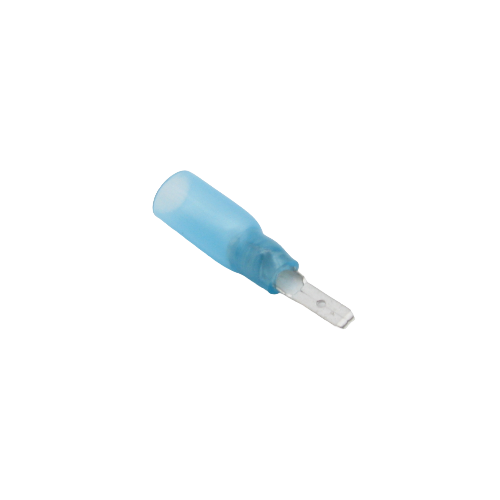 Terminal à lame mâle thermorétractable double baril – .110" – 16‑14 AWG – Paquet de 10