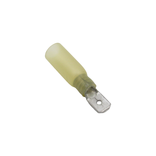 Terminal à lame mâle thermorétractable double baril – .250" – 12‑10 AWG – Paquet de 10