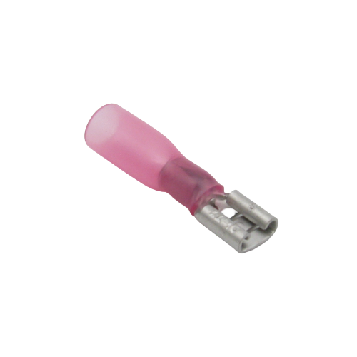 Terminal à lame femelle thermorétractable double baril – .187" – 22‑16 AWG – Paquet de 10
