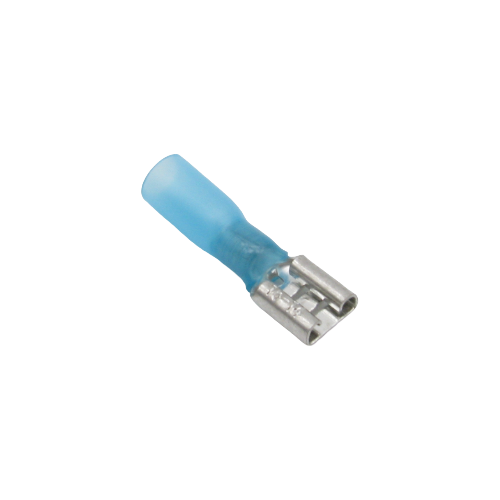 Terminal à lame femelle thermorétractable double baril – .250" – 16‑14 AWG – Paquet de 10