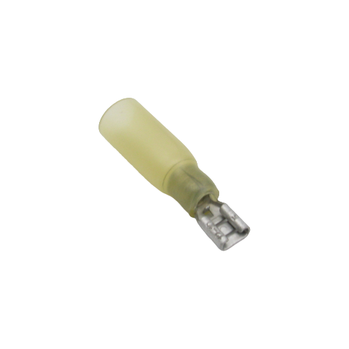 Terminal à lame femelle thermorétractable double baril – .187" – 12‑10 AWG – Paquet de 10