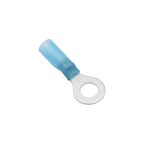 Terminal à anneau thermorétractable double baril – Vis 1/4" – 16‑14 AWG – Paquet de 10