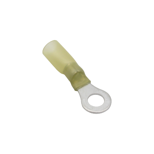 Terminal à anneau thermorétractable double baril – Vis 1/4" – 12‑10AWG – Paquet de 10