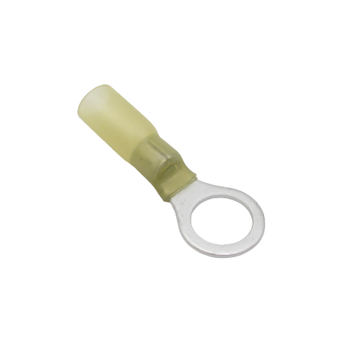 Terminal à anneau thermorétractable double baril – Vis 3/8" – 12‑10 AWG – Paquet de 10