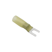 Terminal à fourchette thermorétractable double baril – Vis #8 – 12‑10AWG – Paquet de 10