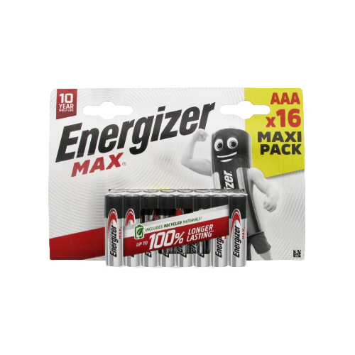 Piles AAA Energizer Alcaline Power – 1,5 V – Paquet de 16