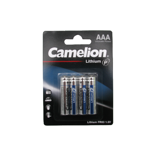 Piles AAA Camelion Lithium – 1,5 V – Paquet de 4