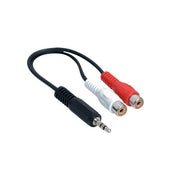 Adaptateur 3.5 mm mâle vers 2 RCA femelles