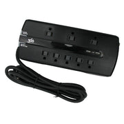 Barre d’alimentation parasurtenseur – 8 prises, 6 pi, 3240 joules avec 2 ports USB