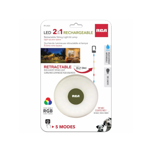 Lampe + Guirlande LED 8 m