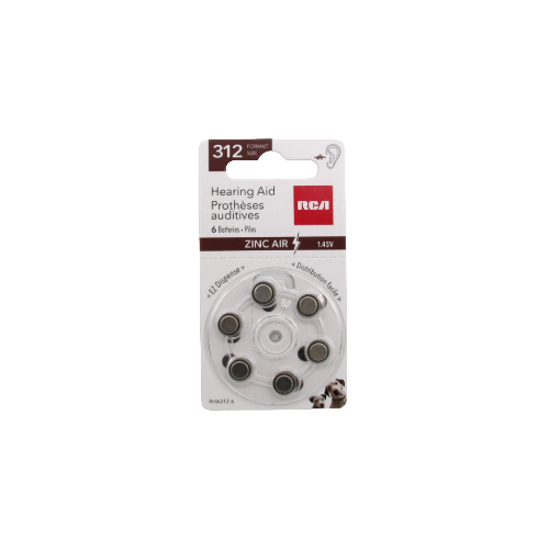 Piles 312 – paquet de 6
