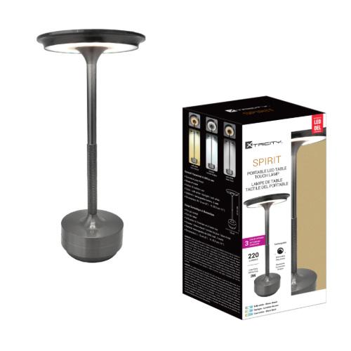 Lampe rechargeable argentée – LED 3W