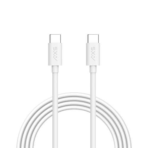 Câble AXS USB-C vers USB-C – 4 pieds – Blanc
