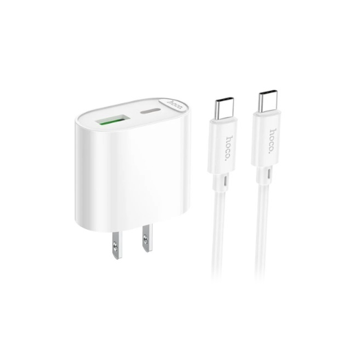 Ensemble chargeur 20W + câble USB‑C