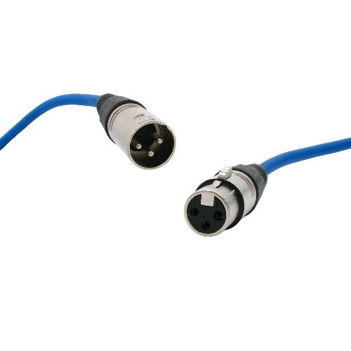 Câble XLR bleu – 3 pieds